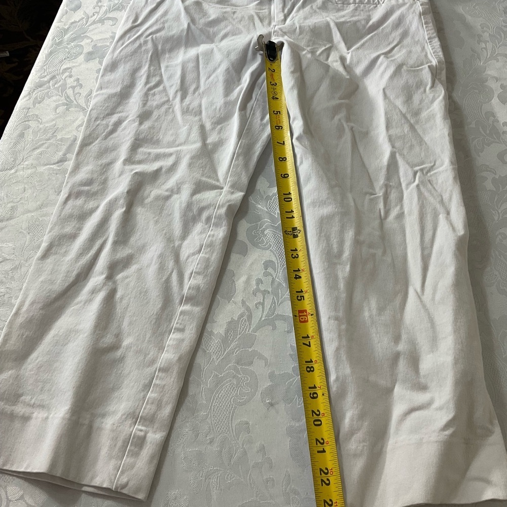 Lilly Pulitzer Women's Size 12 Stretch Pants Chino White - Picture 5 of 7